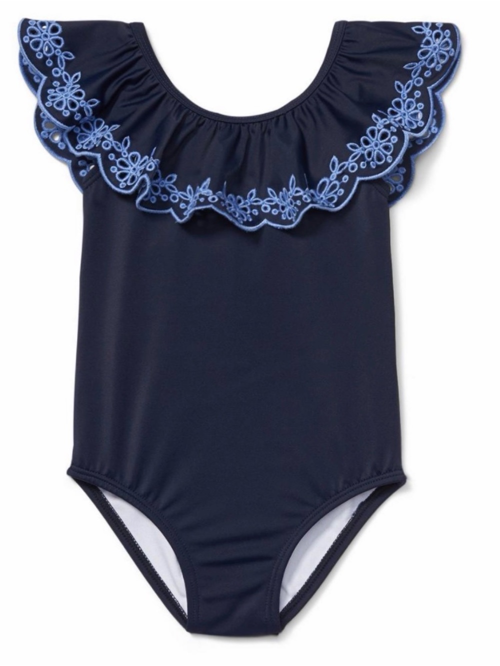 Janie and Jack x Rachel Zoe Blue Ruffle Swimsuit Size 12-18 Months